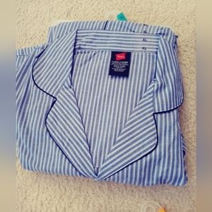 NWOT Men's Hanes Woven Pajama Set - Softer Fabric - XL